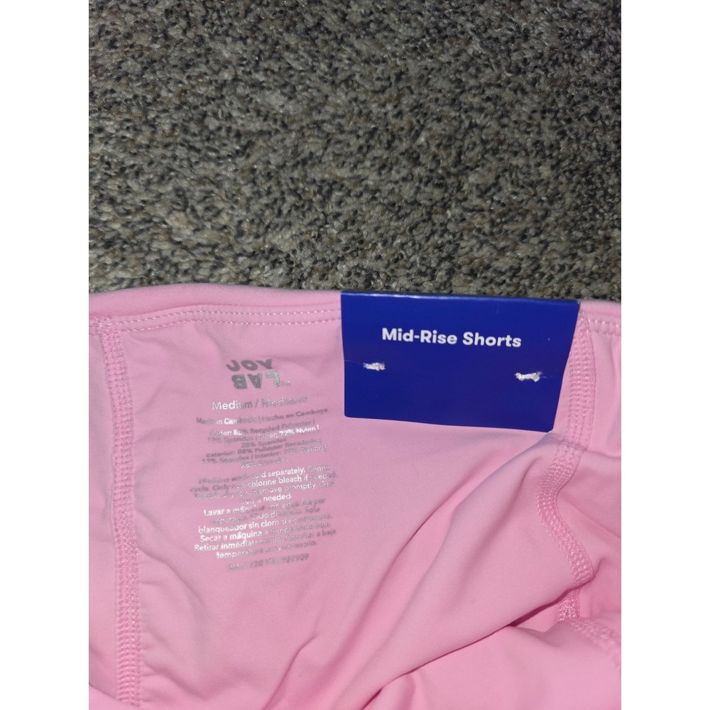 JoyLab Women Mid-Rise Shorts Lilac Pink Built-In Liner Athletic Medium NWT - Picture 4 of 4